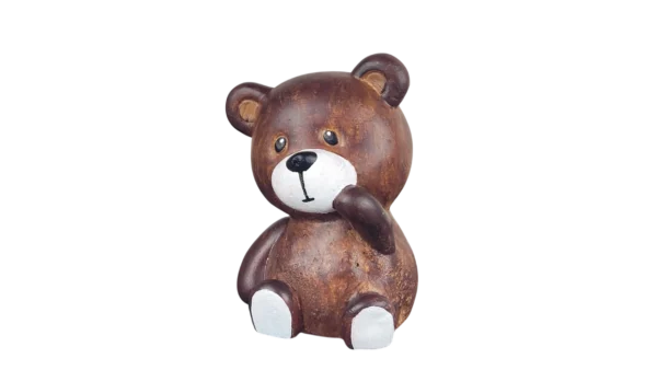 Teddybär Kleine Figur Dunkel Braun